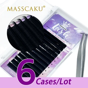 6case/veľa MASSCAKU MASSCAKU predávať kórea pbt materialc jeden druhého rýchle kvitne 8-20 mm & mix dĺžku rias rozšírenie pre solon  5