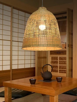 moderné bambusu prívesok svetlá bambusu lampa Ázia Restaurant Hotel prívesok lampa pre obývacej izbe, kuchyni visí lampa  10