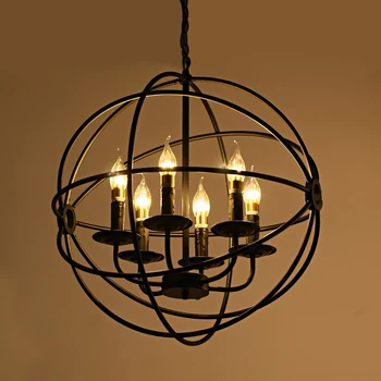 Moderné priemyselné luster LED lampa visí vo obývacia izba, kuchyňa, farebný loptu dekorácie, luster príslušenstvo  10