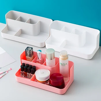 Jednoduché Jednofarebné Úložný Box Make-Up Úložný Box Kozmetické Displej Drobnosti Kontajner Rúž Priestoru Dokončovacie Box  10